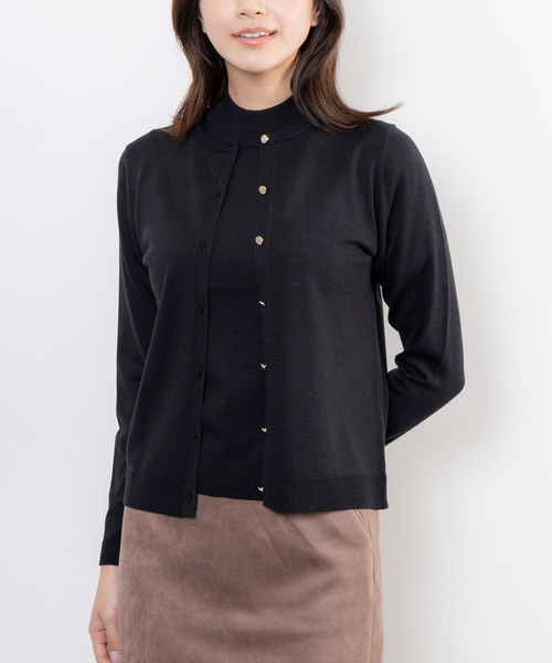 NARACAMICIE(ナラカミーチェ)の「【NARACAMICIE】【ツインニット対応】調温ニットカーディガン(ニット/セーター・レディース・ネイビー/レッド/ブラック・L/M)」の10枚目の写真