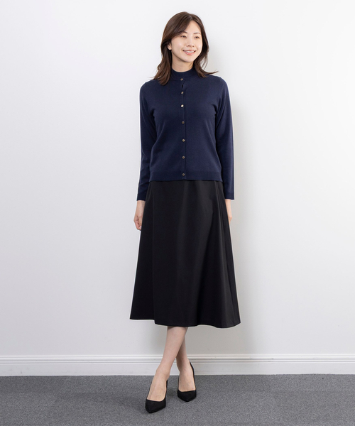 NARACAMICIE(ナラカミーチェ)の「【NARACAMICIE】【ツインニット対応】調温ニットカーディガン(ニット/セーター・レディース・ネイビー/レッド/ブラック・L/M)」の7枚目の写真