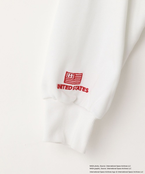 LOWRYS FARM（ローリーズファーム）の「ＮＡＳＡロゴフーディー　593055（パーカー・キッズ・ブラック/オフホワイト/グレー・150cm/130cm/110cm）」の17枚目の写真