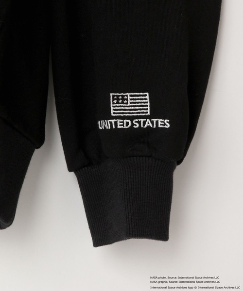 LOWRYS FARM（ローリーズファーム）の「ＮＡＳＡロゴフーディー　593055（パーカー・キッズ・ブラック/オフホワイト/グレー・150cm/130cm/110cm）」の22枚目の写真