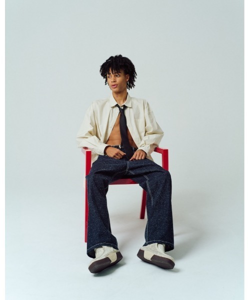 ADAM PATEK(アダムパテック)の「【ADAMPATEK/アダムパテック】James Fabric typewriter shirt タイプライターシャツ(シャツ/ブラウス・レディース・ベージュ/ホワイト/ブラック・1/2)」の19枚目の写真