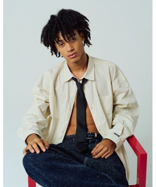 ADAM PATEK(アダムパテック)の「【ADAMPATEK/アダムパテック】James Fabric typewriter shirt タイプライターシャツ(シャツ/ブラウス・レディース・ベージュ/ホワイト/ブラック・1/2)」の21枚目の写真