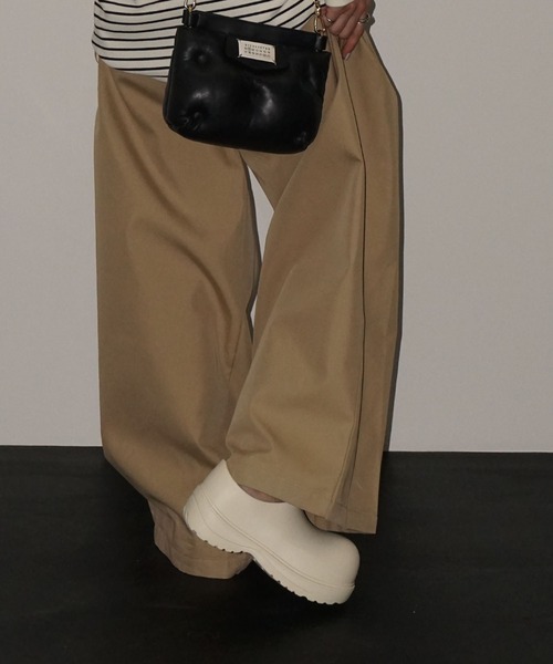 chuclla(チュクラ)の「サイドプリーツ ワイドパンツ chw25a068(その他パンツ・レディース・ベージュ・S/M/L)」の14枚目の写真