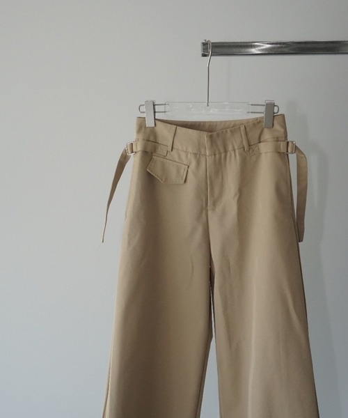 chuclla(チュクラ)の「サイドプリーツ ワイドパンツ chw25a068(その他パンツ・レディース・ベージュ・S/M/L)」の19枚目の写真