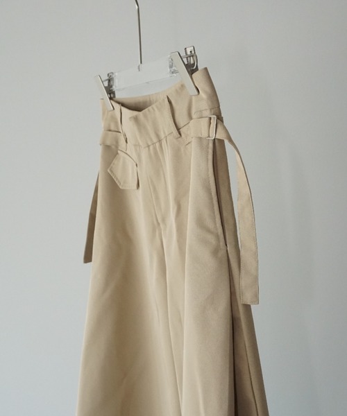 chuclla(チュクラ)の「サイドプリーツ ワイドパンツ chw25a068(その他パンツ・レディース・ベージュ・S/M/L)」の22枚目の写真