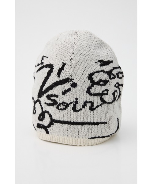 SLY（スライ）の「JQ LOGO MOTIF CAP ジャガード ロゴモチーフ キャップ 秋服 冬服（ニットキャップ/ビーニー・レディース・オフホワイト/ネイビー/ピンク・FREE）」の7枚目の写真