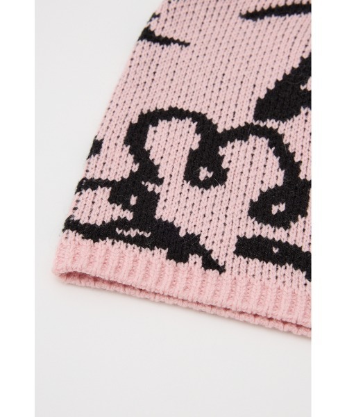 SLY（スライ）の「JQ LOGO MOTIF CAP ジャガード ロゴモチーフ キャップ 秋服 冬服（ニットキャップ/ビーニー・レディース・オフホワイト/ネイビー/ピンク・FREE）」の16枚目の写真