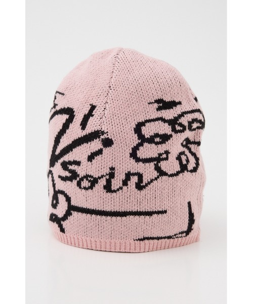 SLY（スライ）の「JQ LOGO MOTIF CAP ジャガード ロゴモチーフ キャップ 秋服 冬服（ニットキャップ/ビーニー・レディース・オフホワイト/ネイビー/ピンク・FREE）」の18枚目の写真