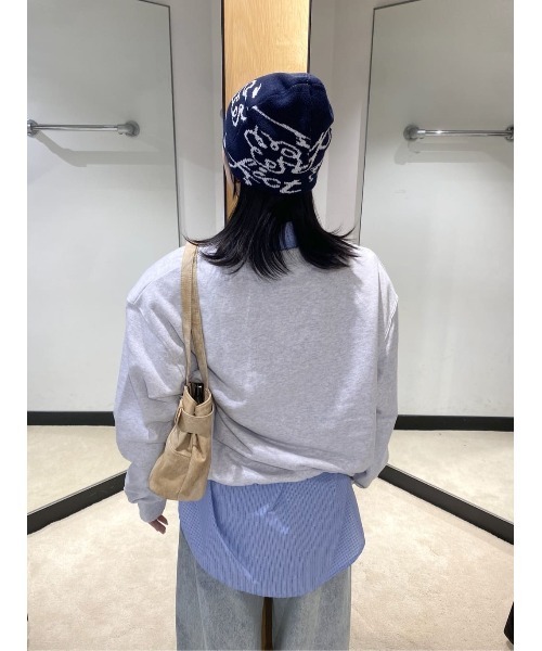 SLY（スライ）の「JQ LOGO MOTIF CAP ジャガード ロゴモチーフ キャップ 秋服 冬服（ニットキャップ/ビーニー・レディース・オフホワイト/ネイビー/ピンク・FREE）」の22枚目の写真