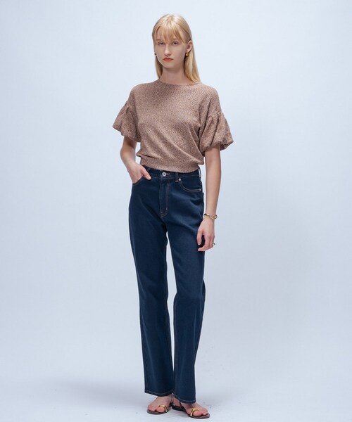 cloenc(クロエンス)の「【マシンウォッシュ】ストレッチデニムフレアパンツ(デニムパンツ・レディース・ブルー/ネイビー・01/02/03)」の10枚目の写真