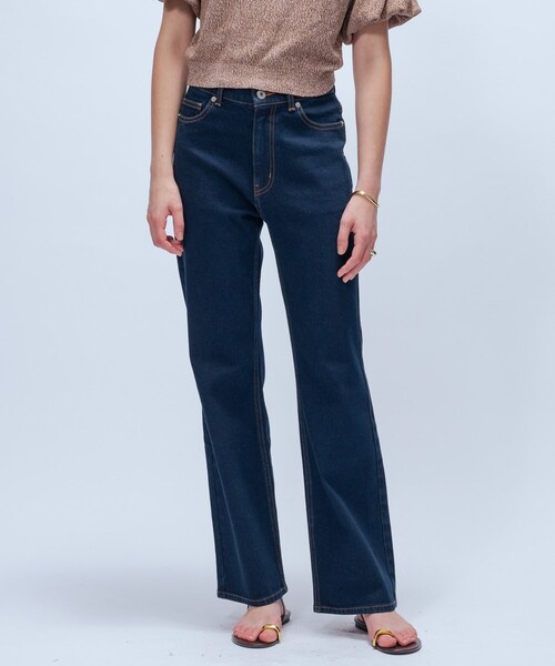 cloenc(クロエンス)の「【マシンウォッシュ】ストレッチデニムフレアパンツ(デニムパンツ・レディース・ブルー/ネイビー・01/02/03)」の11枚目の写真