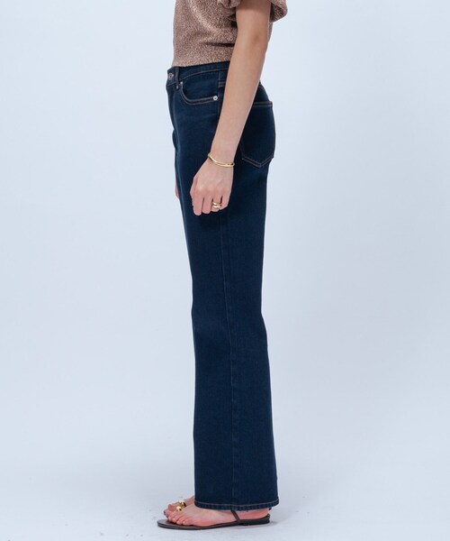 cloenc(クロエンス)の「【マシンウォッシュ】ストレッチデニムフレアパンツ(デニムパンツ・レディース・ブルー/ネイビー・01/02/03)」の13枚目の写真