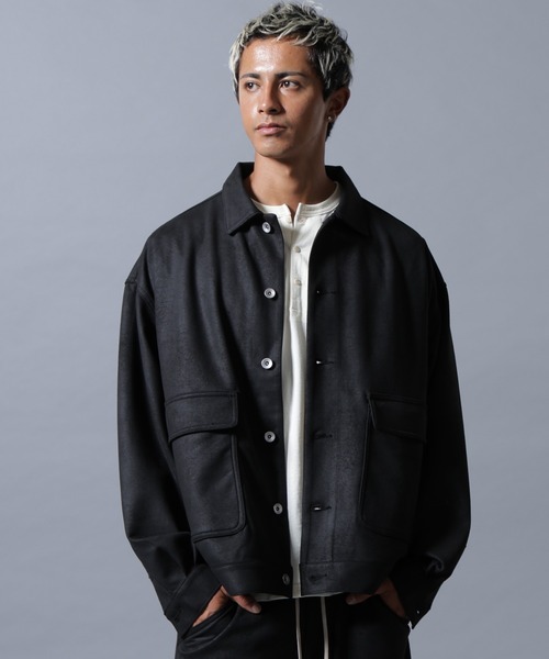 DANKE SCHON（ダンケシェーン）の「【WEB&DEPOT限定】DankeSchon/ダンケシェーン/ECOSUEDO COVERALLS（カバーオール・メンズ・ブラック・M/L/S）」の22枚目の写真