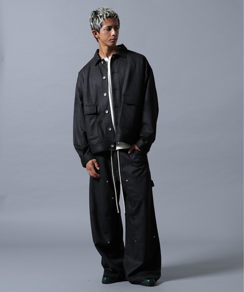 DANKE SCHON（ダンケシェーン）の「【WEB&DEPOT限定】DankeSchon/ダンケシェーン/ECOSUEDO COVERALLS（カバーオール・メンズ・ブラック・M/L/S）」の19枚目の写真