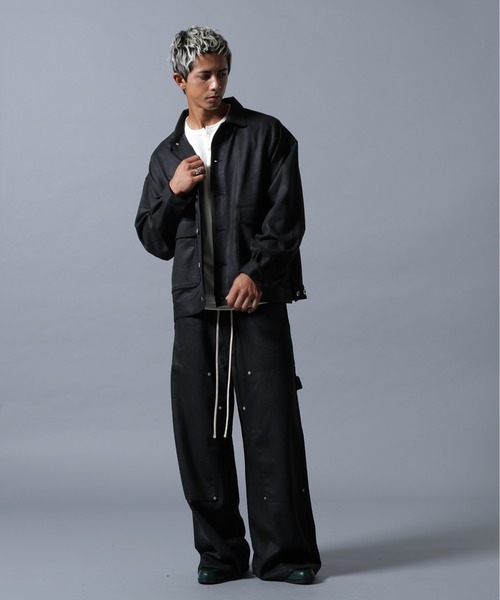 DANKE SCHON（ダンケシェーン）の「【WEB&DEPOT限定】DankeSchon/ダンケシェーン/ECOSUEDO COVERALLS（カバーオール・メンズ・ブラック・M/L/S）」の18枚目の写真