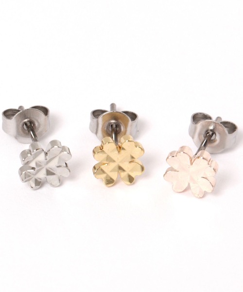 LAKOLE(ラコレ)の「ラインクローバーピアス / 589095(ピアス(両耳用)・レディース・ピンク系その他/その他1/その他2・FREE)」の4枚目の写真