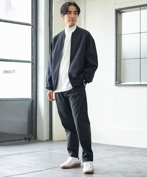 coen（コーエン）の「クリーンプラススウェットジップブルゾン【防汚（食品汚れ）・UVカット】（ブルゾン・メンズ・ライトグレー/ダークグレー/ブラック・XL/L/M/S）」の8枚目の写真