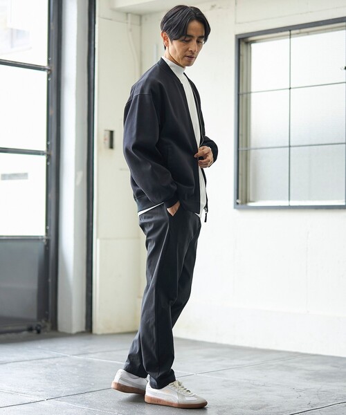 coen（コーエン）の「クリーンプラススウェットジップブルゾン【防汚（食品汚れ）・UVカット】（ブルゾン・メンズ・ライトグレー/ダークグレー/ブラック・XL/L/M/S）」の9枚目の写真