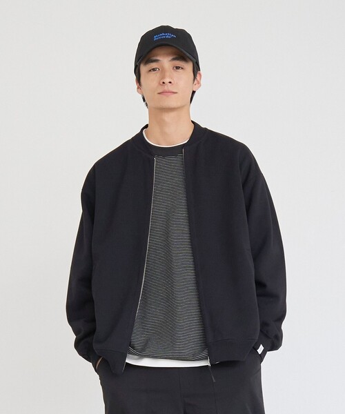 coen（コーエン）の「クリーンプラススウェットジップブルゾン【防汚（食品汚れ）・UVカット】（ブルゾン・メンズ・ライトグレー/ダークグレー/ブラック・XL/L/M/S）」の11枚目の写真