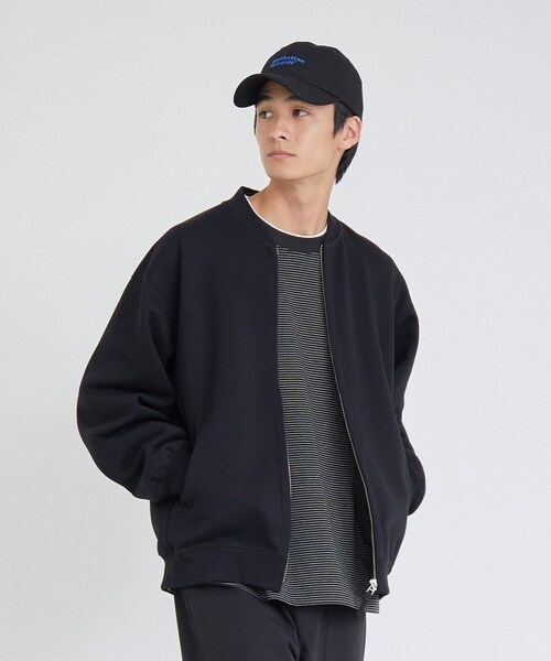 coen（コーエン）の「クリーンプラススウェットジップブルゾン【防汚（食品汚れ）・UVカット】（ブルゾン・メンズ・ライトグレー/ダークグレー/ブラック・XL/L/M/S）」の12枚目の写真