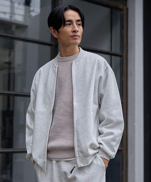 coen（コーエン）の「クリーンプラススウェットジップブルゾン【防汚（食品汚れ）・UVカット】（ブルゾン・メンズ・ライトグレー/ダークグレー/ブラック・XL/L/M/S）」の19枚目の写真