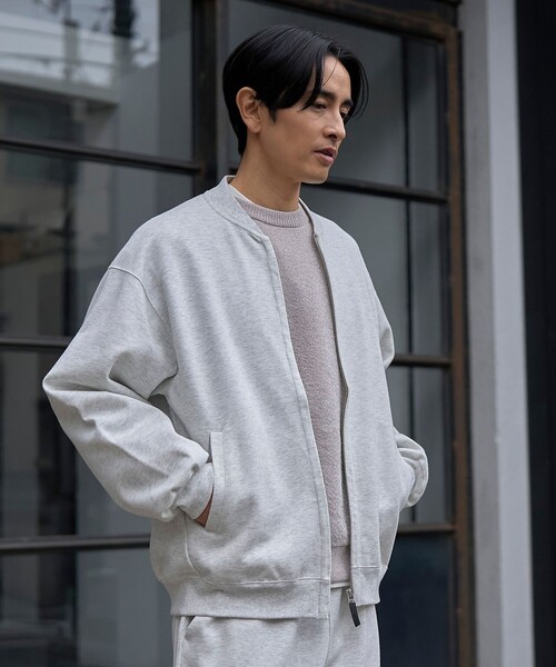 coen（コーエン）の「クリーンプラススウェットジップブルゾン【防汚（食品汚れ）・UVカット】（ブルゾン・メンズ・ライトグレー/ダークグレー/ブラック・XL/L/M/S）」の20枚目の写真