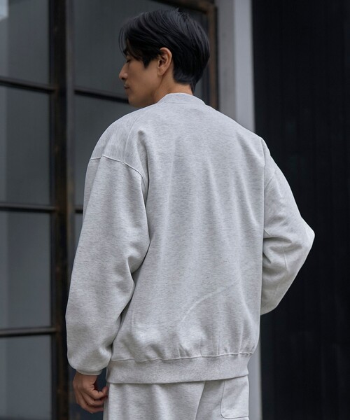 coen（コーエン）の「クリーンプラススウェットジップブルゾン【防汚（食品汚れ）・UVカット】（ブルゾン・メンズ・ライトグレー/ダークグレー/ブラック・XL/L/M/S）」の21枚目の写真