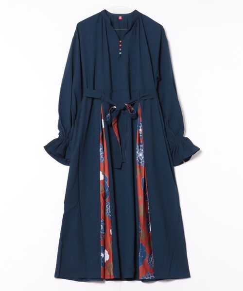 チャイハネ（チャイハネ）の「【チャイハネ】ピオラナワンピース（ワンピース・レディース・ネイビー/ピンク/ダークグリーン・FREE）」の2枚目の写真