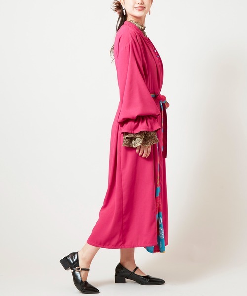 チャイハネ（チャイハネ）の「【チャイハネ】ピオラナワンピース（ワンピース・レディース・ネイビー/ピンク/ダークグリーン・FREE）」の14枚目の写真