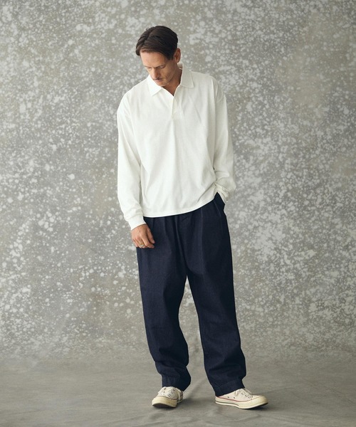 THEOREM(セオレム)の「ms6266- TECH LS Polo Shirt ラグビーポロシャツ(TRM-T6670)(ポロシャツ・メンズ・オフホワイト/ブラック・M/L)」の14枚目の写真