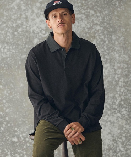 THEOREM(セオレム)の「ms6266- TECH LS Polo Shirt ラグビーポロシャツ(TRM-T6670)(ポロシャツ・メンズ・オフホワイト/ブラック・M/L)」の16枚目の写真