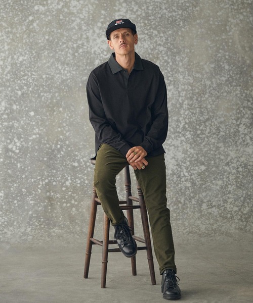 THEOREM(セオレム)の「ms6266- TECH LS Polo Shirt ラグビーポロシャツ(TRM-T6670)(ポロシャツ・メンズ・オフホワイト/ブラック・M/L)」の21枚目の写真