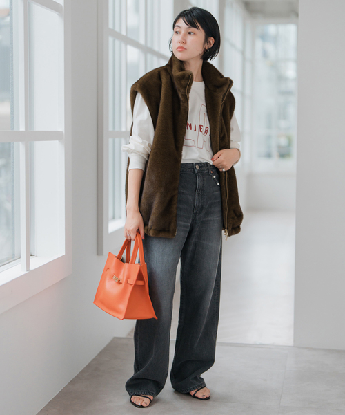 ショートエコファーベスト（その他アウター）｜Spick & Span（スピック