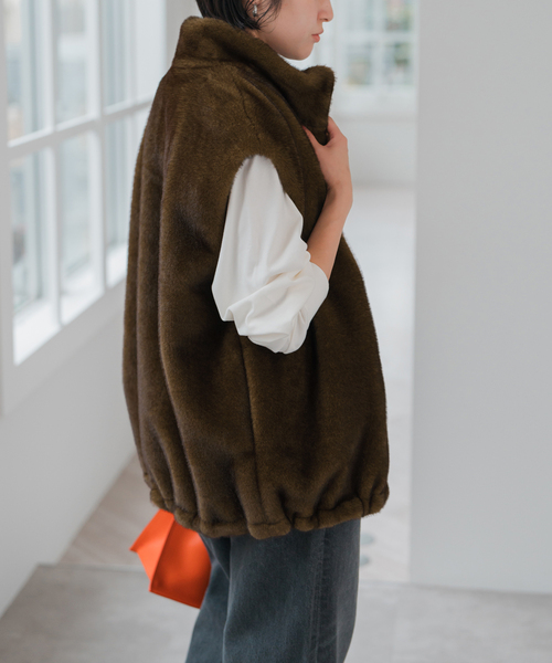 ショートエコファーベスト Spick & Span｜ショートエコファーベスト | Rakuten Fashion(楽天