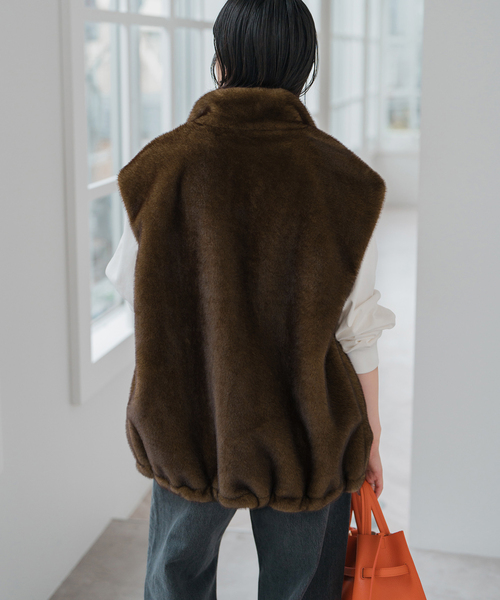 ショートエコファーベスト（その他アウター）｜Spick & Span