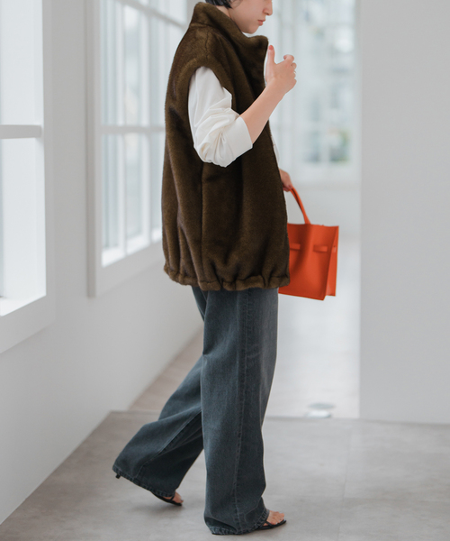 スピックアンドスパン　カールエコファーベスト Spick & Span｜カールエコファーベスト | Rakuten Fashion(楽天