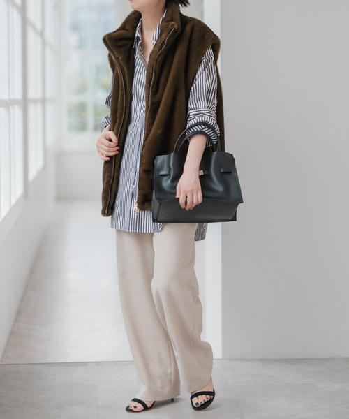 ショートエコファーベスト（その他アウター）｜Spick & Span（スピック