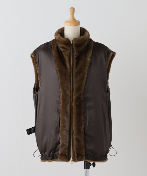 ショートエコファーベスト（その他アウター）｜Spick & Span