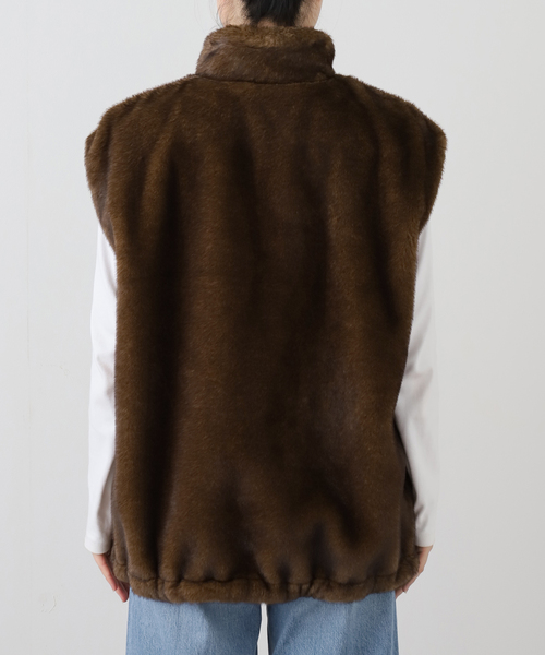 ショートエコファーベスト（その他アウター）｜Spick & Span（スピック