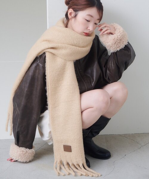 お気に入り1万人突破！/5色展開】フリンジマフラー（マフラー