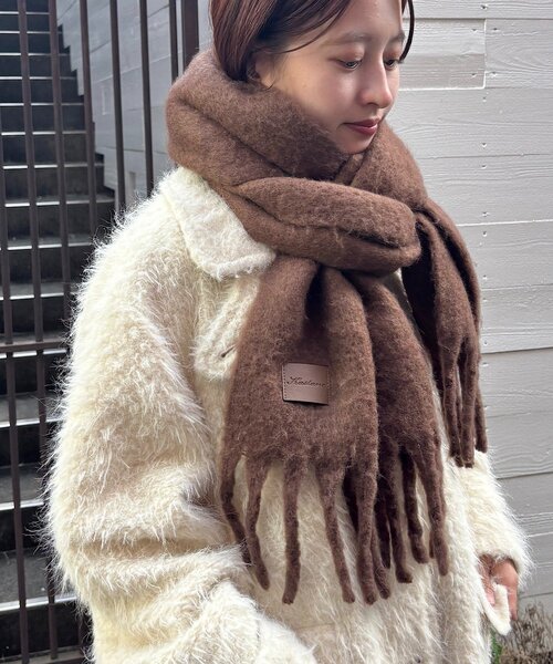 WEB・一部店舗先行/5色展開】フリンジマフラー（マフラー）｜Kastane