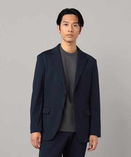 COMME CA MEN(コムサメン)の「【セットアップ対応】福井産 ナイロントリコットジャージー ジャケット(テーラードジャケット・メンズ・チャコールグレー/ネイビー・S/M/L/XL)」の9枚目の写真