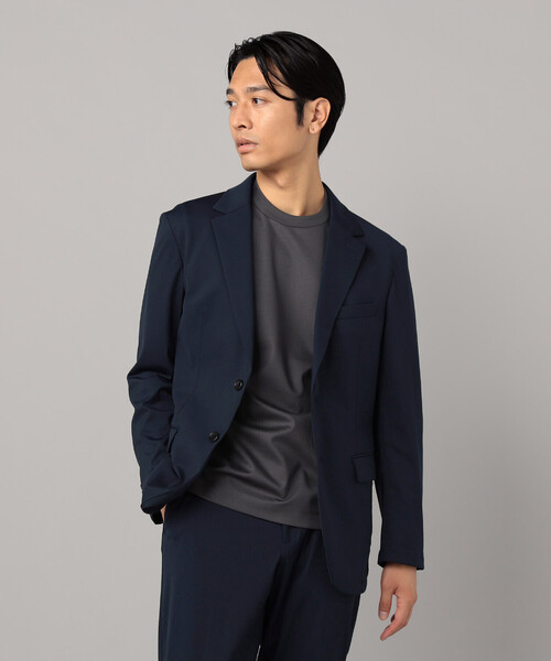 COMME CA MEN(コムサメン)の「【セットアップ対応】福井産 ナイロントリコットジャージー ジャケット(テーラードジャケット・メンズ・チャコールグレー/ネイビー・S/M/L/XL)」の10枚目の写真