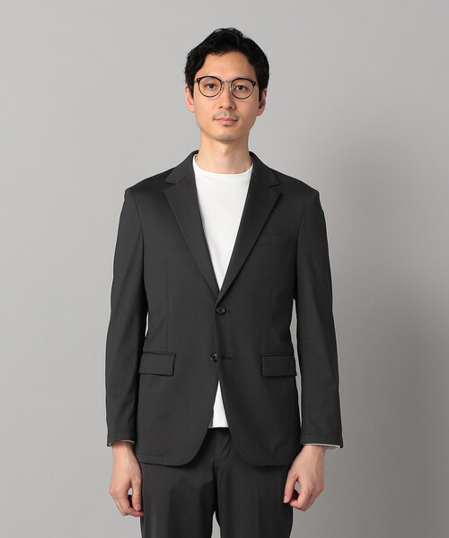 COMME CA MEN(コムサメン)の「【セットアップ対応】福井産 ナイロントリコットジャージー ジャケット(テーラードジャケット・メンズ・チャコールグレー/ネイビー・S/M/L/XL)」の11枚目の写真