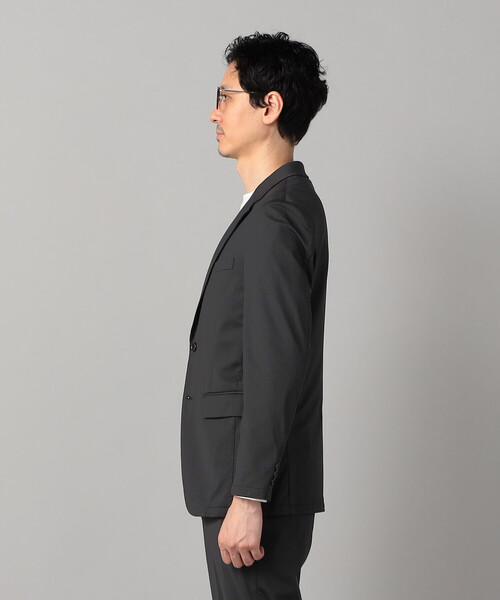 COMME CA MEN(コムサメン)の「【セットアップ対応】福井産 ナイロントリコットジャージー ジャケット(テーラードジャケット・メンズ・チャコールグレー/ネイビー・S/M/L/XL)」の12枚目の写真