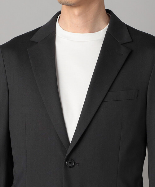 COMME CA MEN(コムサメン)の「【セットアップ対応】福井産 ナイロントリコットジャージー ジャケット(テーラードジャケット・メンズ・チャコールグレー/ネイビー・S/M/L/XL)」の14枚目の写真