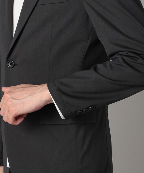 COMME CA MEN(コムサメン)の「【セットアップ対応】福井産 ナイロントリコットジャージー ジャケット(テーラードジャケット・メンズ・チャコールグレー/ネイビー・S/M/L/XL)」の16枚目の写真