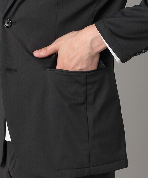 COMME CA MEN(コムサメン)の「【セットアップ対応】福井産 ナイロントリコットジャージー ジャケット(テーラードジャケット・メンズ・チャコールグレー/ネイビー・S/M/L/XL)」の17枚目の写真