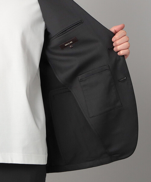 COMME CA MEN(コムサメン)の「【セットアップ対応】福井産 ナイロントリコットジャージー ジャケット(テーラードジャケット・メンズ・チャコールグレー/ネイビー・S/M/L/XL)」の19枚目の写真