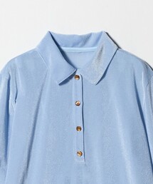 6（ロク）の「＜6(ROKU)＞シアー ベロア シャツプルオーバー 25FW（T